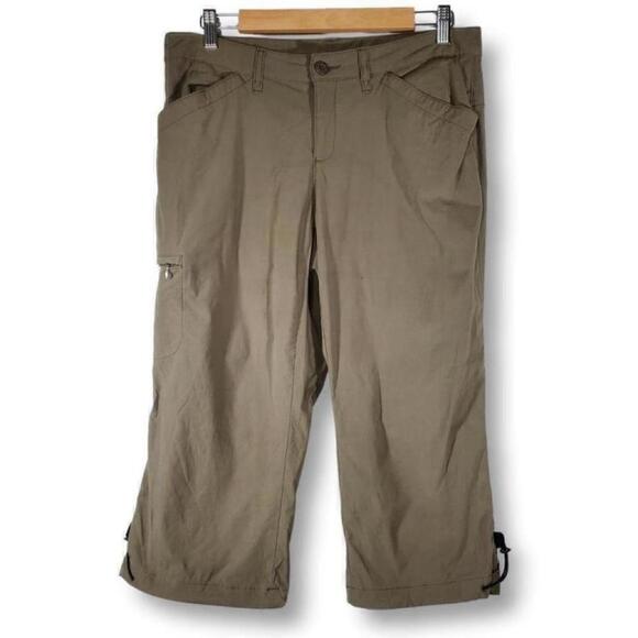 Eddie Bauer Pants - Eddie Bauer Capri Length Cargo Pants Army Green Size 8
